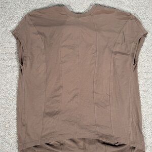 Lululemon LA Brown Short Sleeve Top | Relaxed Fit Minimalist Tee